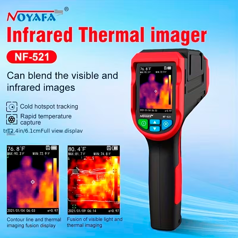 Cámara de Imagen Térmica Industrial NOYAFA NF-521 con Alta Resolución y Tarjeta de Memoria de 16GB