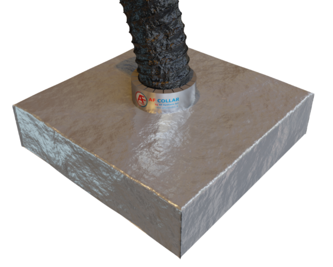 Protección contra incendios para difusores de aire en falsos techos