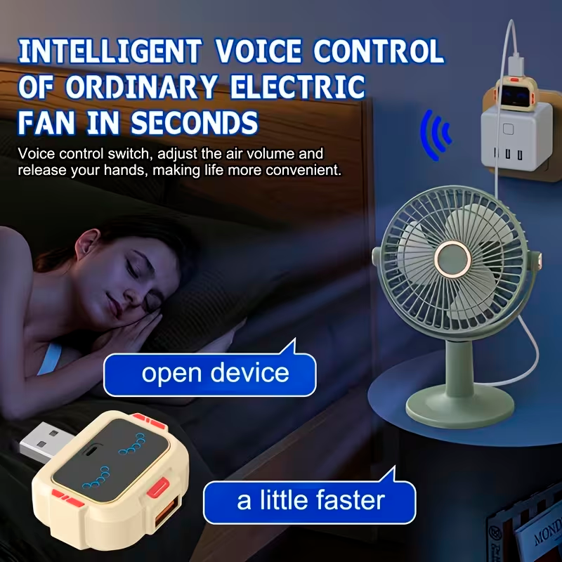 Interruptor Inteligente USB con Control por Voz para Encendido y Atenuación