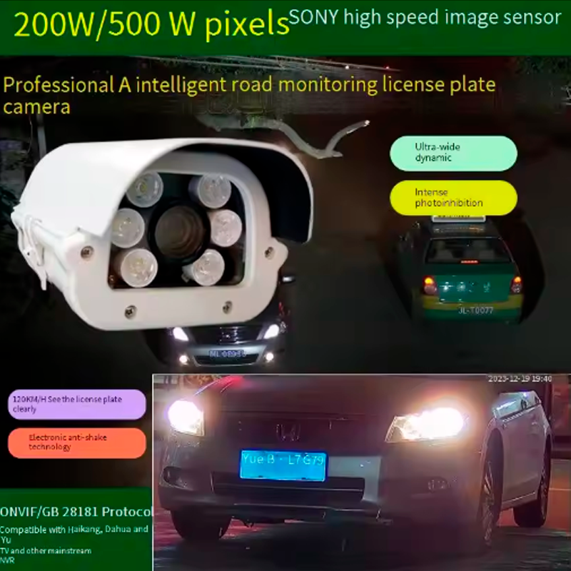Cámara LPR ANPR de Reconocimiento de Matrículas para Control de Tráfico y Seguridad