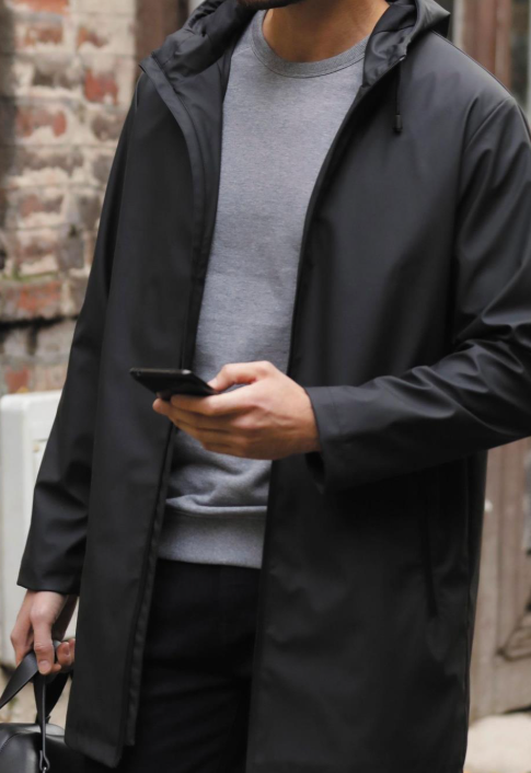 Chaqueta Encerada Impermeable para Hombre