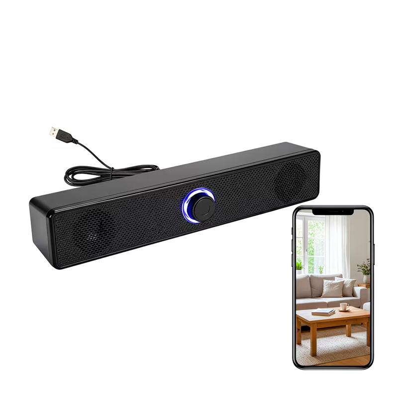 Cámara WiFi 6 4K Ultra HD para Interior con Altavoz Multifuncional y Detección de Movimiento