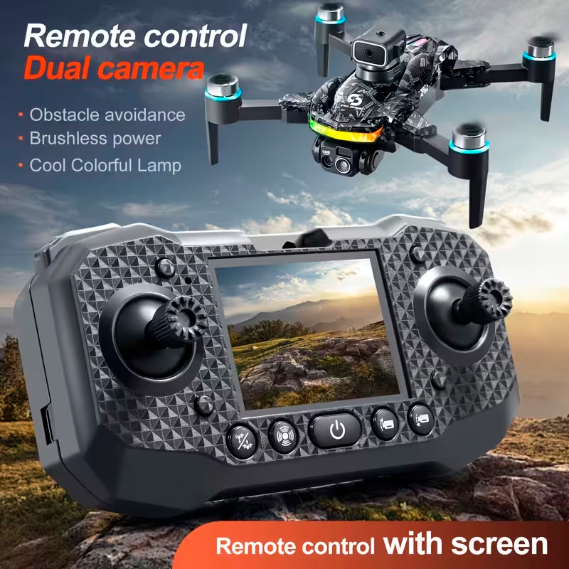 Dron S160 Inteligente con Cámara 4K, Motor Brushless y Control con Pantalla
