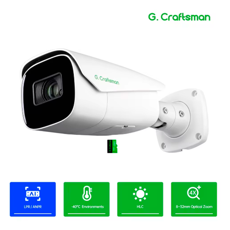 Cámara de Reconocimiento de Matrículas CN GC LPR 4MP ANPR con Zoom Motorizado 4X