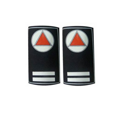 HOMBRERAS DIVISAS DE PROTECCION CIVIL PVC