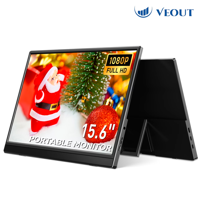 Monitor Portátil JIOHE 15.6” FHD 1080P IPS con USB-C y FreeSync