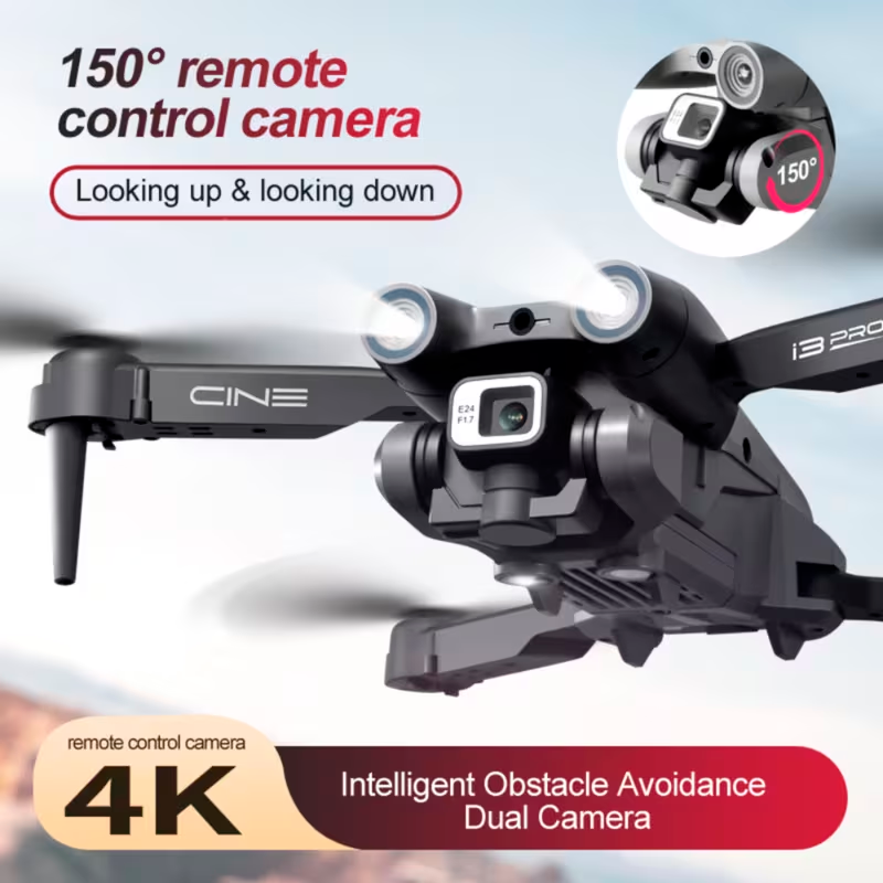 Dron con Cámara Dual 4K HD, Zoom 50x y Evitación Inteligente de Obstáculos