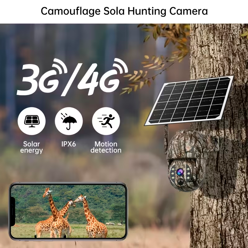 Cámara de Seguridad Solar 4G JOOAN 1296P con Visión Nocturna y Control Remoto