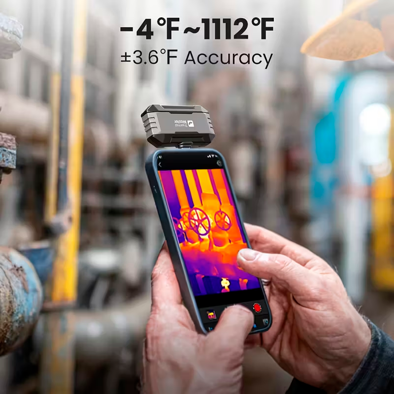 Cámara Térmica Thermal Master P1 320x240 con Zoom 15x para iPhone y Android