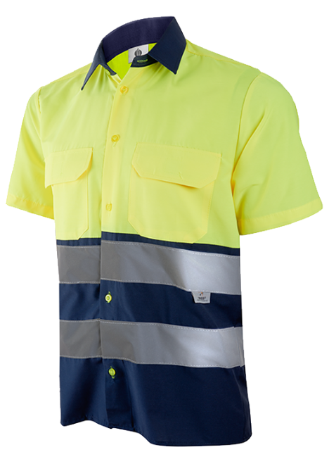 Camisa manga corta combinada (AV)