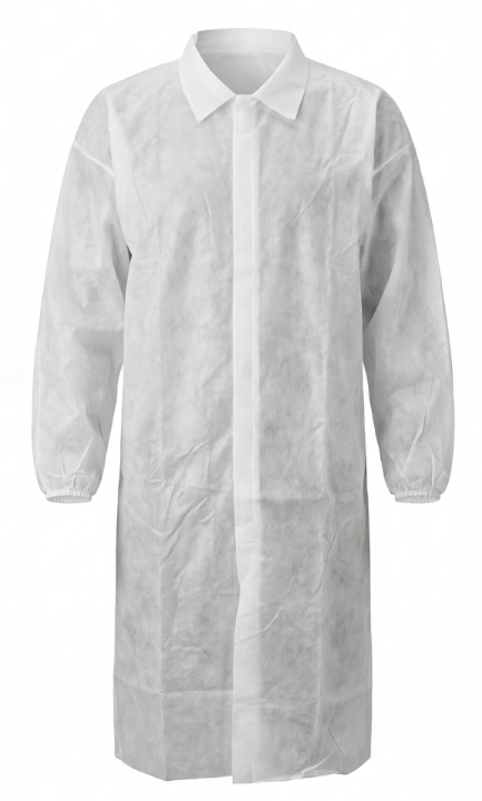 Bata De Polipropileno Con Cierre Frontal De Velcro. - FIELD