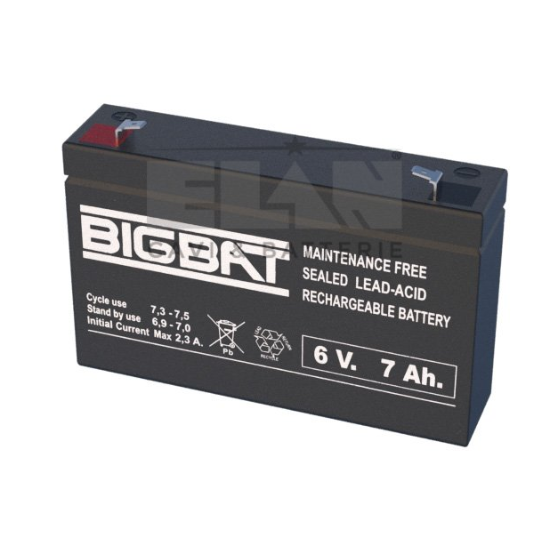 BATERÍA PARA LLEVAR 6V 7Ah