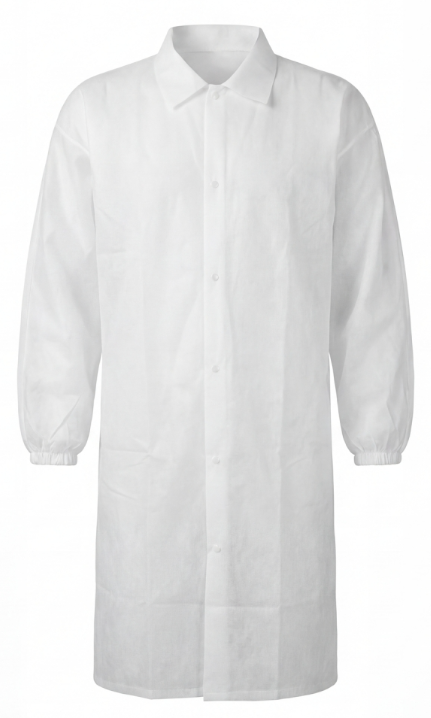 Bata De Polipropileno Con Cierre De Muelles - FIELD