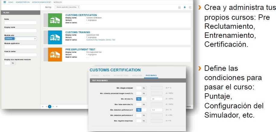 ArcanoScan OPSOFT Software de entrenamiento a operadores