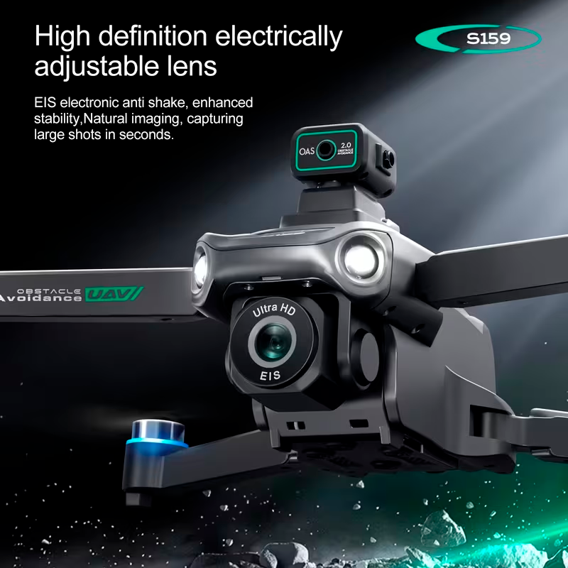 Dron S159 de Alta Configuración con Cámara Dual y Control Remoto con Pantalla