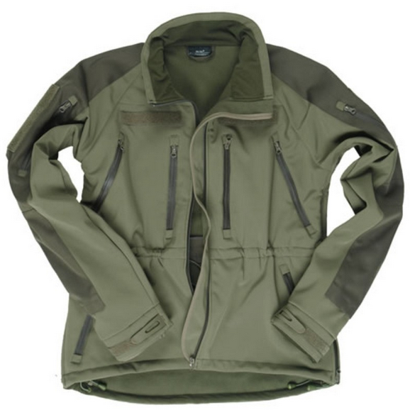 CAZADORA SOFTSHELL TACTICA VERDE
